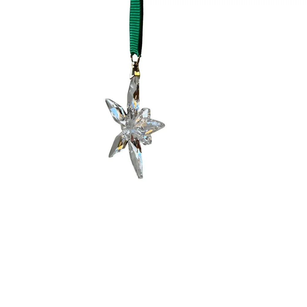 Swarovski Star Crystal Christmas Ornament NIB 1 7/8 x 1/4 x 1 3/4 in NIB‎